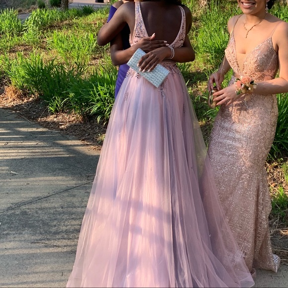 PINK PROM DRESS - Picture 5 of 5